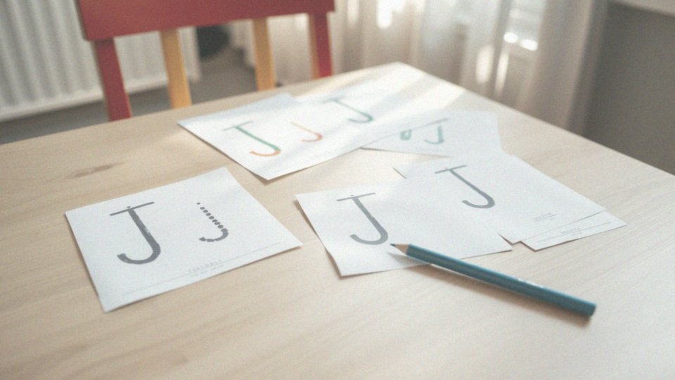 Jakie techniki pisania po śladach, które pomagają w nauce J?