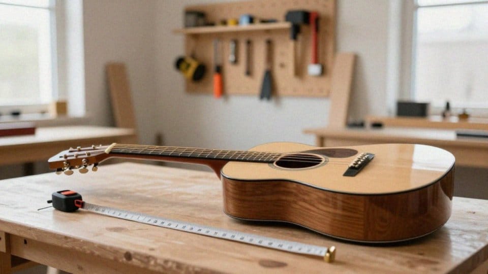 Jakie wymiary ma gitara akustyczna 4/4?