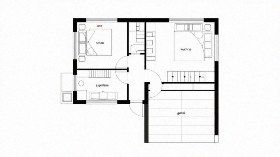 Jak zaplanować układ w domu 100 m2 z garażem?