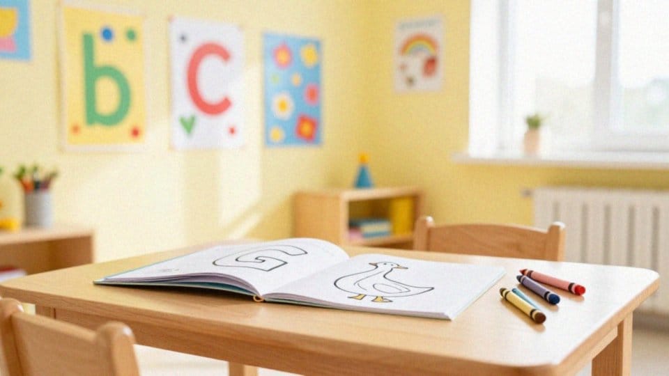 Czy kolorowanki pomagają rozpoznawać literę G?